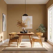 Evolve Latex Paint and Primer, Interior and Exterior Paint, Eggshell Finish, Autumn Brown, 1 Gallon