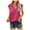 Hot Pink, variant on Summer Savings Clearance! Edvintorg Mothers Day Gifts Women's Summer Solid Color Sleeveless Blouses Summer Lace V Neck T-Shirts Tops