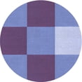 thumbnail image 1 of Ahgly Company Machine Washable Indoor Round Transitional Sky Blue Area Rugs, 3' Round, 1 of 7