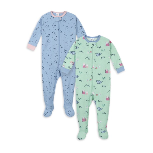Amazon Essentials Girls' Snug-Fit Cotton Pajama Set — Spotted Zebra Print, 100% Cotton, Sleepwear Safety