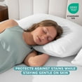 thumbnail image 6 of Bare Home Pillow Protector - Waterproof - Vinyl Free - Hypoallergenic - Standard Size, Pack of 2, 6 of 9
