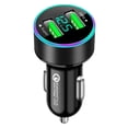 thumbnail image 3 of Qc3.0 car charger digital display car charger 66W40W Fast Charge Dual USB car charger pd qc3.0 car charger-silvery, 3 of 4