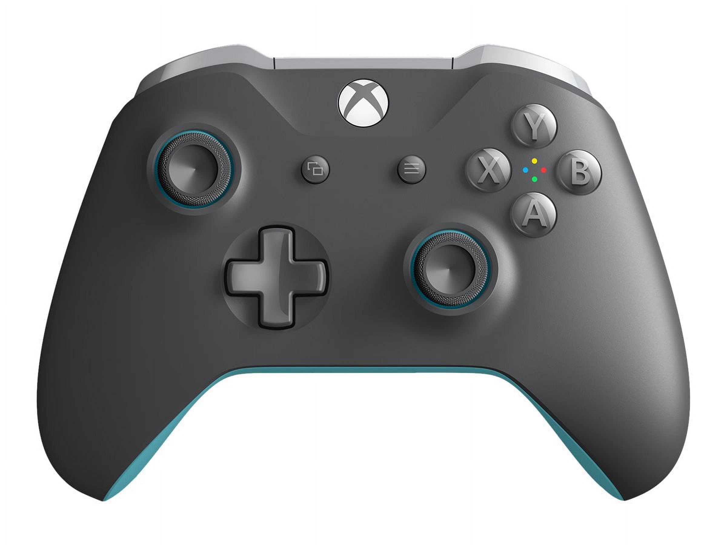 Microsoft Xbox Wireless Controller - Gamepad - wireless - Bluetooth - gray, blue - for PC, Microsoft Xbox One, Microsoft Xbox One S, Microsoft Xbox One X - image 3 of 8