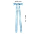 thumbnail image 3 of Extra Long Ribbon Hair Clip with Large Bow - Fabric Hair Accessory, Back-of-Head Style for Versatile Everyday Styling, Durable Clip, 3 of 6