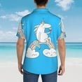 thumbnail image 6 of Haiem Unicorn and Wine Printed Hawaiian Shirt for Men - Men’s Casual Beach Summer Shirts - Stretch Fabric with Modern Fit-XX-Large, 6 of 9