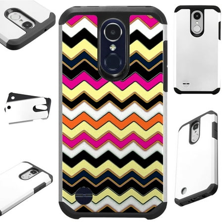 Compatible LG Aristo 3 (2019) | K9s (2019) | Fortune 3 | Zone 5 | Risio 4 Case Hybrid TPU Fusion Phone Cover (Pink