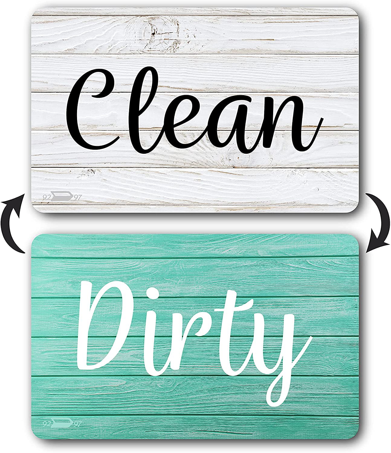 Dishwasher Magnet Clean Dirty Sign Double Sided Water Resistant Reversible Clean Dirty Magnet for Dishwasher Flower 