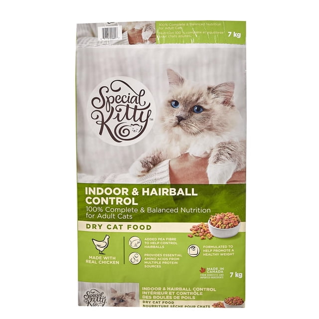 Special Kitty Indoor & Hairball Control Dry Cat Food 7kg