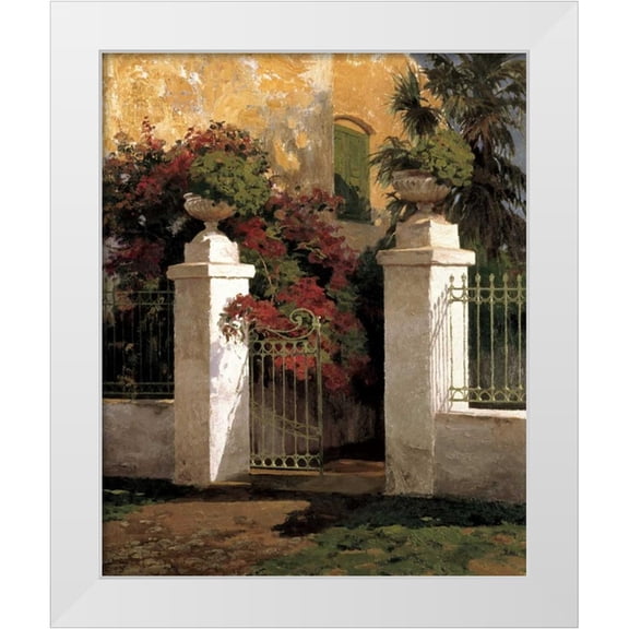 Romeu, Poch 20x24 White Modern Wood Framed Museum Art Print Titled - Jardi Colonial