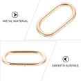 thumbnail image 5 of unbranded 10Ud Argollas De Metal Dorado Para Correa De Bolsa Con Liso Y Acabado Moderno, 5 of 5
