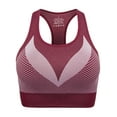 thumbnail image 6 of YouLoveIt Women Sports Bras Seamless Racerback Sports Bra  Padded Stretch Fitness Tops Workout Yoga Bras Comfort Sports Bras Wire Free Sports Bra for Gym Workout Fitness, 6 of 8