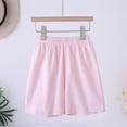thumbnail image 5 of Landzoo Kids Girls Shorts Solid Color Elastic Waist Sweet Summer Comfortable Girls Active Shorts Size 15-16 Years Pink, 5 of 5