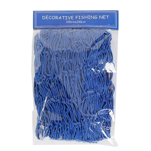 Riforla Modern Nautical Decor Fishing Net Seaside Door Wall Decor Home Decor Creative Photo Decoration Hanging Net Hangs Blue