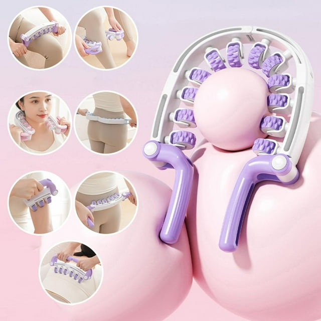 Colaxi Masseur Relaxant pour Muscles Portatif Flexible de Bureau Rouleau de Relaxation Musculaire Bâton Roues Rouleau de Massage pour Mollet Bras Main Poignet