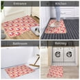 thumbnail image 5 of Sikiie Bunny And Strawberry Print Flannel Anti-slip Floor Mat 16x24in, Thickened Dustproof Entrance Door Mat Floor Mat for Kitchen, Bathroom, Laundry Room, 5 of 7
