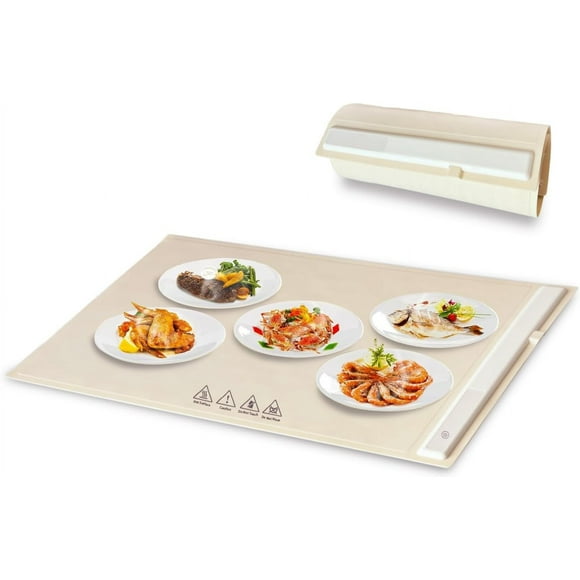 Electric Warming Tray with Adjustable Temperature,2024 New Upgrade Electric Heating Tray,Foldable Food Warmer Fast Heating,Electric Warming Hot Plate Trays for Buffets Party to Keep Food Warm (B)