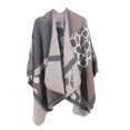 thumbnail image 1 of Femmes Hiver Chaud Surdimensionné Imprimé Couverture Cape Châles Cardigans, 1 of 9