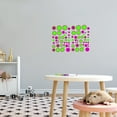 thumbnail image 3 of Artist Wall Decals for Boy's Bedroom - Abstract Rings Circles Multi Coloured Wall Sticker Decal With Easy Installation Instructions Kid's Bedroom Décor Wall Sticker - Size: 30 In x 21 In, 3 of 5