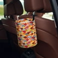 thumbnail image 5 of Kdxio Japanese Style Fish Scales Car Trash Can Garbage Car Accessories Trash Can Car Waste Bin for for Driver and Passenger Any Vehicle, 5 of 7