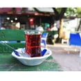 thumbnail image 2 of Melamine Turkish Tea Glass Saucers, Traditional Pattern Design Tea Cup Plates, 6 Pcs, 2 of 4