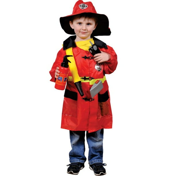 Fire Fighter Role Play Dress Up Set Ages 37 Costume Set By Dress Up
