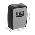 ELAYARD Zinc Alloy Plated Silver Key Lock Box - Weather-Resistant ...