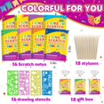 thumbnail image 2 of Cuaderno Party Favors Scratch Rainbow Art Crafts, paquete de 16, 2 of 7