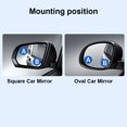 thumbnail image 4 of Espejo Retrovisor HD para Coche Espejos Punto Ciego 2 Uds. Ventosa Marcha Atrás Del, 4 of 9