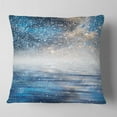 thumbnail image 2 of Designart Blue Sky Reflection in the Lake - Skyline Photography Throw Pillow - 18x18, 2 of 5