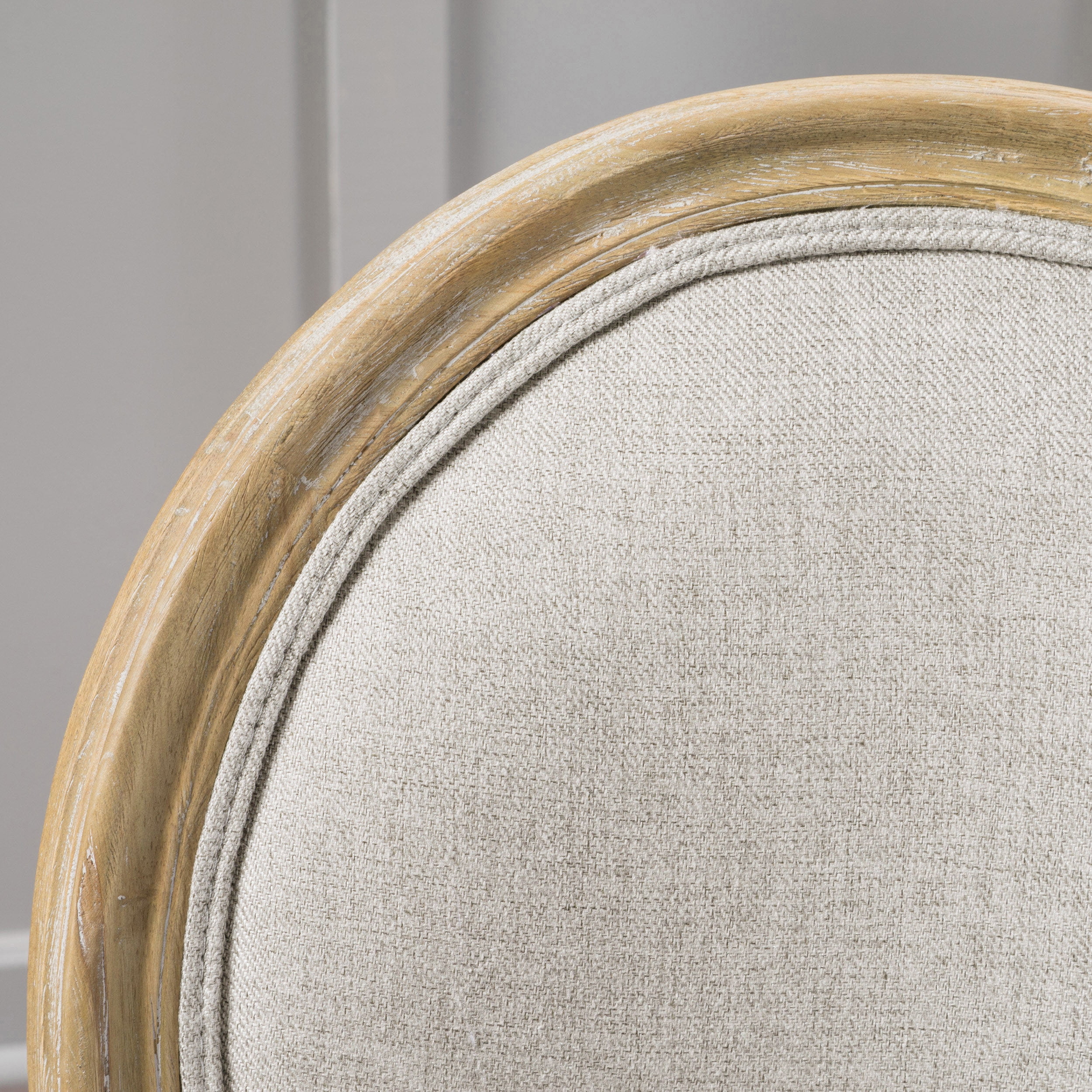 Woven Paths Phinnaeus Indoor Rustic Fabric Dining Chairs, Set of 2, Natural