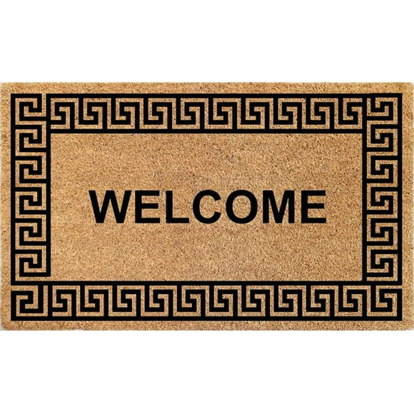 First Concept FC21 18 x 30 in. Natural Printed PVC & Coir Mat
