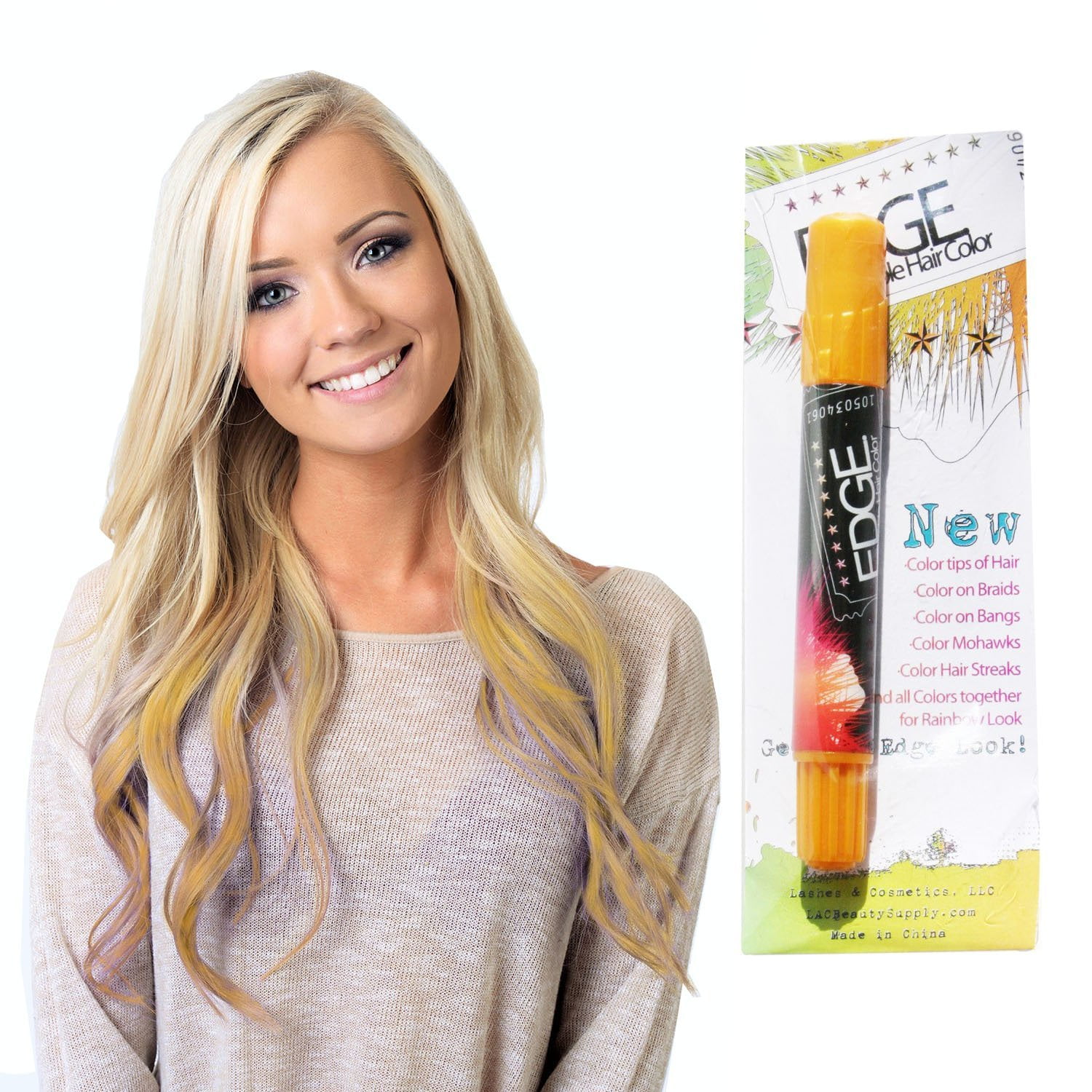 Gold Hair Chalk Edge Blendable Hair Color Temporary Hair Color