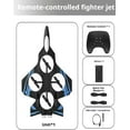thumbnail image 7 of Remote-Controlled Fighter Jet, Remote-Controlled Aircraft for Adults, 360° Flips and Rolls, with Light, Durable, Easy to Operate RC Plane for Beginners, Fun Outdoor Airplane Gift (Blue), 7 of 7