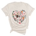 thumbnail image 4 of Womens Athletic Tops Women's Tan Raglan Shirt Women Loose Work Tops Women Shirts for Summer Workout Shirt Long Sleeves plus Size T Shirts with Tee Short Sleeve T Womens Beige M, 4 of 4