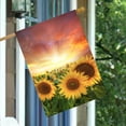 thumbnail image 3 of Seasonal Sunflowers Floral Flowers Summer Spring Sunset Landscape House Flag 28 x 40 Inch, Double Sided Large Garden Yard Welcome Flags Banners for Home Lawn Patio Outdoor Decor, 3 of 4