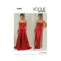Vogue Sewing Pattern 2088 - Misses' Dress and Overskirt, Size: Y5 (18-20-22-24-26)