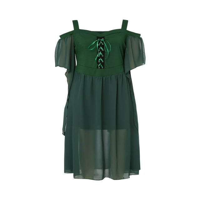 Halloween Robe Femme Épaules Dénudées Plus Y2k Gothique Col Bateau Manches Volantes Robe Moulante Vintage Robe de Soirée L/TG/TTG/TTTTG/XXXXXL