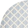 thumbnail image 4 of SAFAVIEH Cambridge Kenneth Geometric Wool Area Rug, Light Blue/Ivory, 6' x 6' Round, 4 of 5