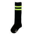 thumbnail image 2 of Unisex Child Kid Size Colored Knee High Sport Team Socks With Various Colored Stripes, 2 of 4
