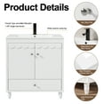 thumbnail image 6 of 30" Single Bathroom Vanity with Ceramic Sink Top, Faucet, Decorative Wavy Edge, 6 of 11