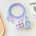 thumbnail image 4 of Protection Papillon Violet/bleu pour iphone 11 Promax 12 13max 14plus US20W Protecteur de Chargeur Enrouleur de Câble Protecteur 15, 4 of 6