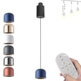 thumbnail image 1 of FSLiving Suspension de Rail à Hauteur Réglable 12 W, Luminaire Suspendu Type H pour Rail avec Abat-Jour Moderne, Luminaire d'Îlot Intérieur, Contrôle TX à Intensité Réglable, Support de Rail Intelligent pour Salon, Bleu - 1 Lumière, 1 of 8