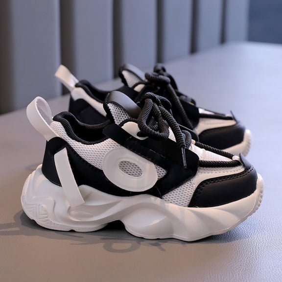 Shoes for Girls Boys Quick Dry Breathable Sneakers for Boys Cushioned Non- Kids Tennis Shoes Wide Toe Box Athletic Shoes Golf Shoes Uniform Sneakers for Daily Running Walking Travel