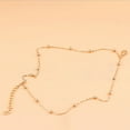 ZHENYANGli Gold Double Foot Chain Anklet Ankle Bracelet Barefoot Beach