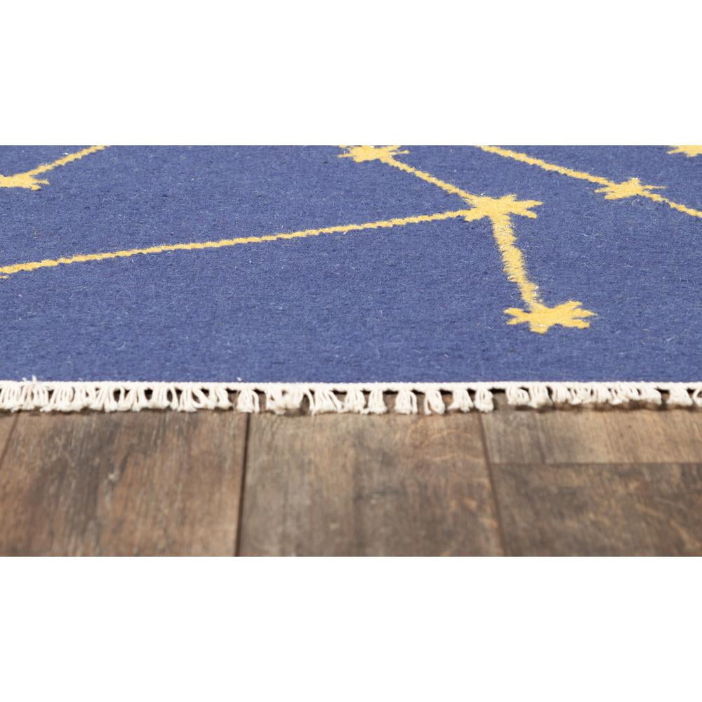 Momeni Indoor/Outdoor Geometric Contemporary Area Rugs, Blue/Yellow