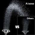 thumbnail image 2 of Aisoso Alcachofa De Ducha De Alta Presión, Cabezal De Ducha Fijo De Lluvia, 5 Ajustes Con Rótula Giratoria De Metal Ajustable, Experiencia De Ducha Relajada Incluso Con Bajo Flujo De Agua Y Presión, 2 of 5