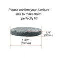 thumbnail image 3 of Fulier 20pcs Round Non-slip Felt Furniture Pads 1 3/8" Floor Protector for Chair Legs Feet Gray, 3 of 7