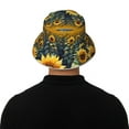 thumbnail image 5 of Salouo Starry Sky Moon Sunflower Print Unisex Bucket Hat, Outdoor Summer Beach Fishing Sun Hat Fun Outdoor Vacation Hat for Men Women Teens,Reversible Double-Side-Wear, 5 of 6