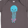 thumbnail image 4 of Inktastic Blue Jellyfish, Cute Jellyfish With Pink Ribbons Girls Baby Bodysuit, 4 of 5