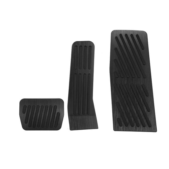 3pcs Gas Pedal Brake Pedal Rest Pedal Pad Cover Anti Slip Footrest for Mazda 2 3 6 CX-3 CX-5 CX-9 Car Pedals Black